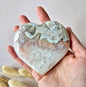 Edelsteen Druzy Pink Amethist Hart #16 8-10cm (Roze Amethist)