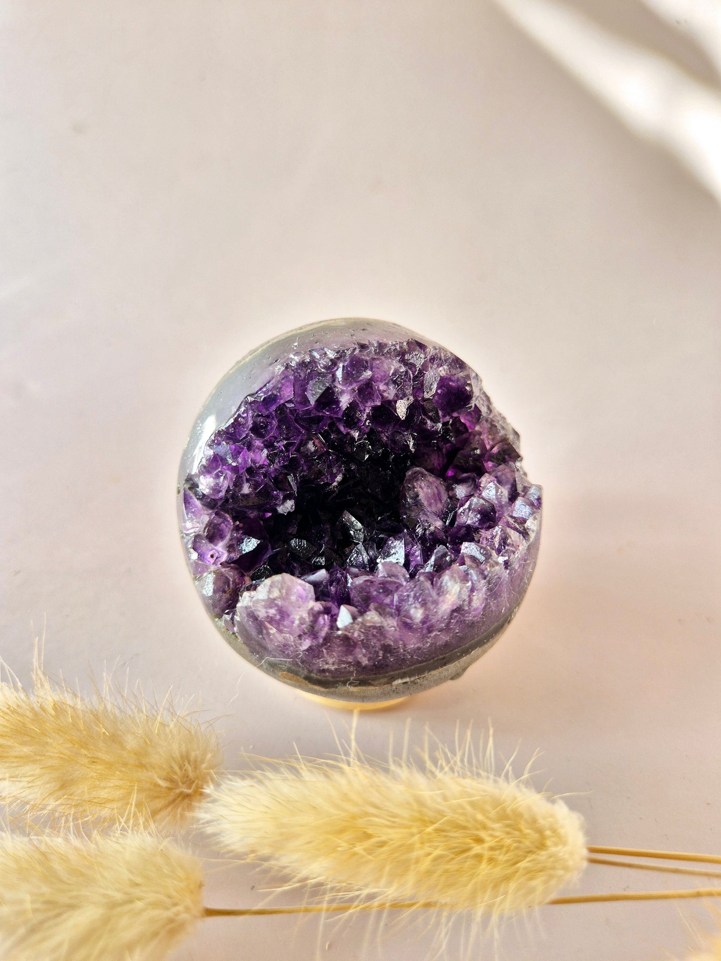 Hoge Kwaliteit Edelsteen Amethist Geode Bol (60–70 mm)