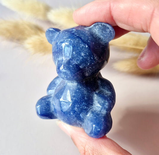 Edelsteen Crystal Carving Beer – Blauwe Aventurijn