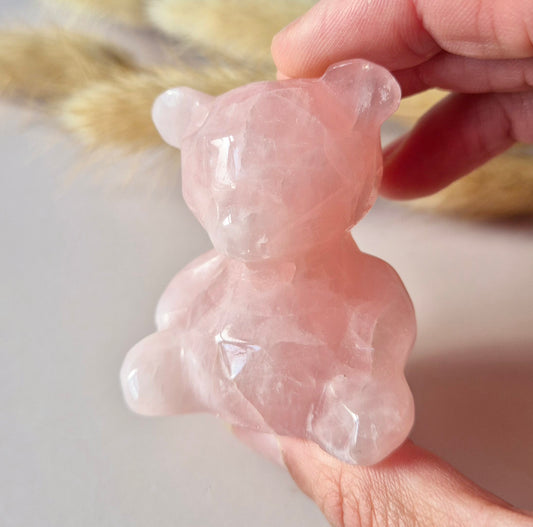 Edelsteen Crystal Carving Beer – Rozenkwarts