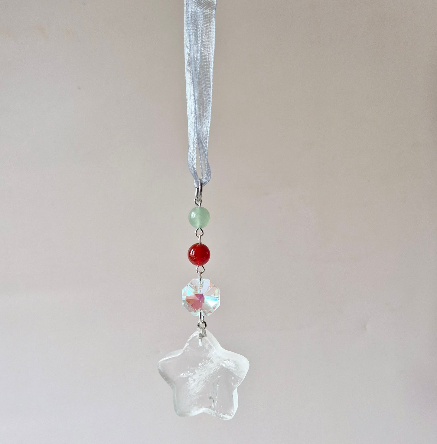 Willekeurige Edelsteen Kerst Ster Hangers / Suncatchers