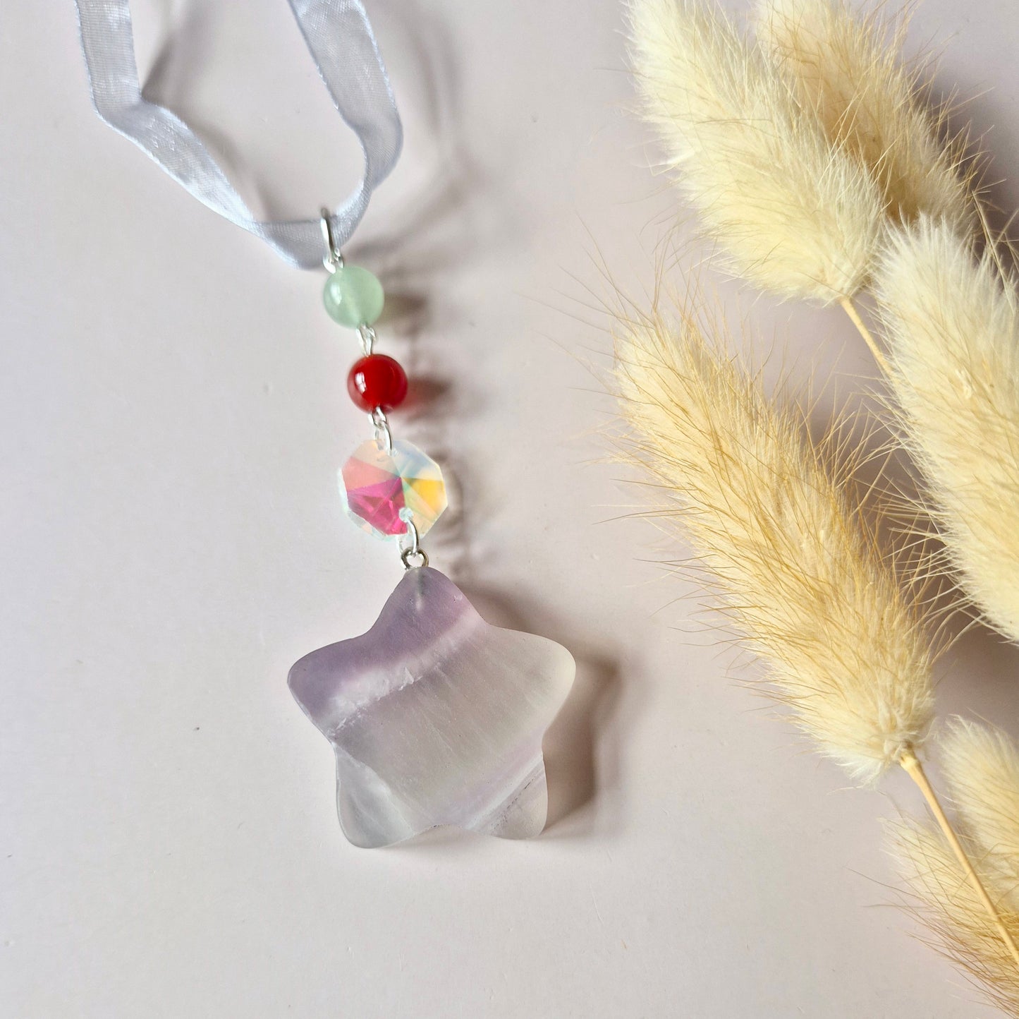 Willekeurige Edelsteen Kerst Ster Hangers / Suncatchers