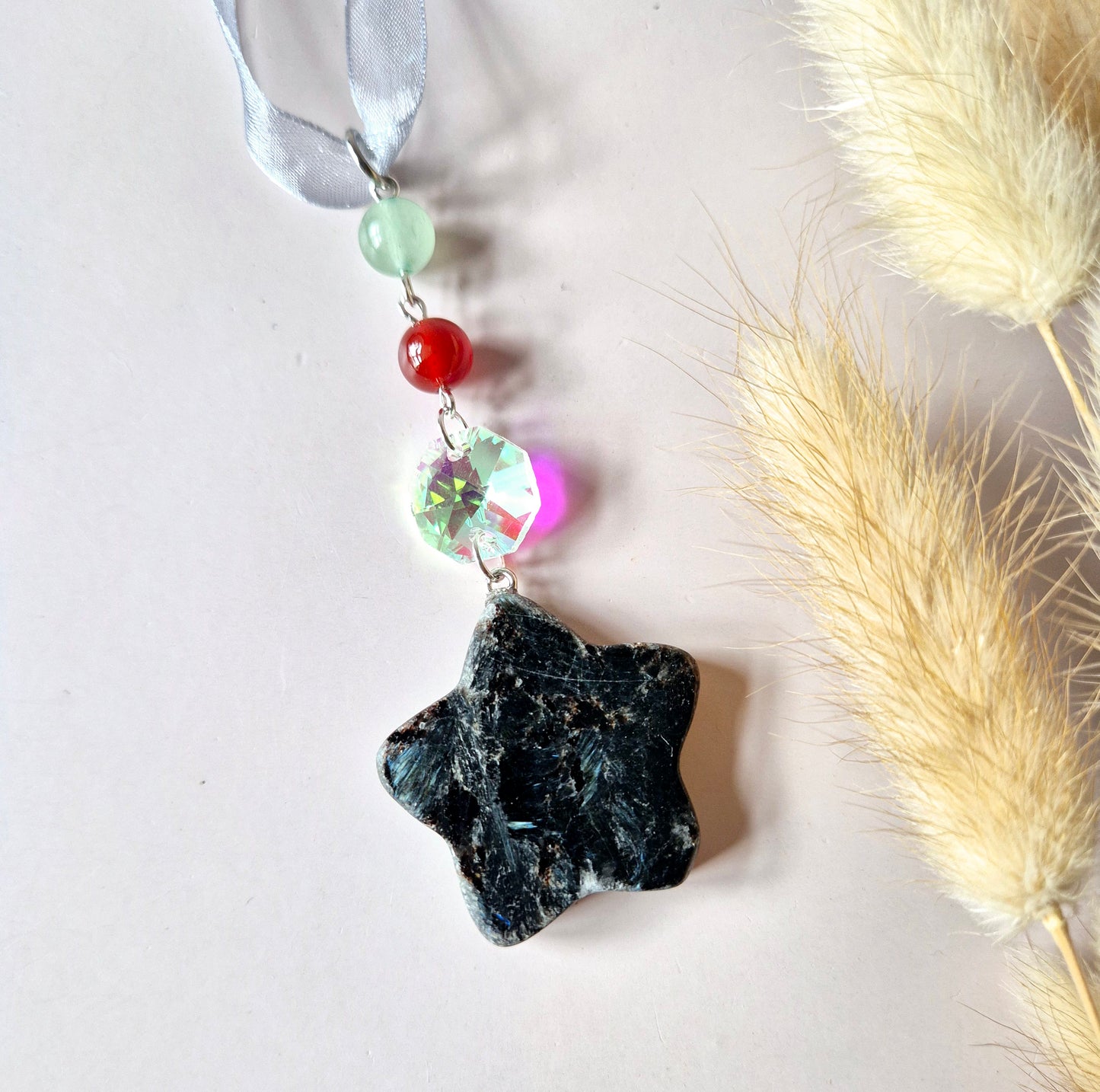 Willekeurige Edelsteen Kerst Ster Hangers / Suncatchers