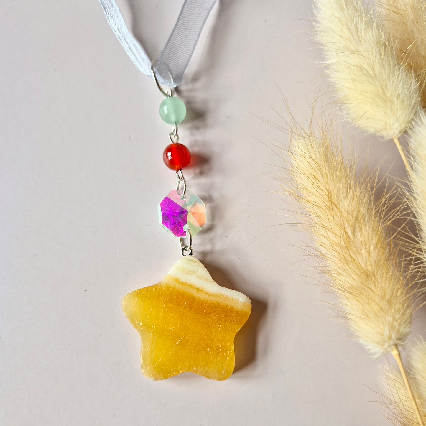 Willekeurige Edelsteen Kerst Ster Hangers / Suncatchers