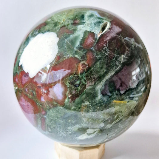XXL Ocean Jasper Bol – 3 kg (130 mm) – Kalmerende Energie & Natuurlijke Patronen