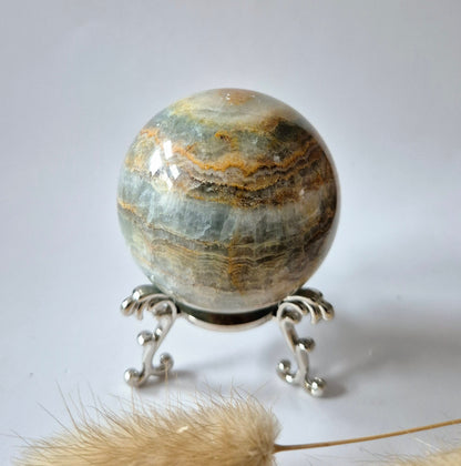 Blue Onyx Bol – 55 mm / 226 g | Kalmerende Edelsteen voor Rust en Balans (blauwe onyx)