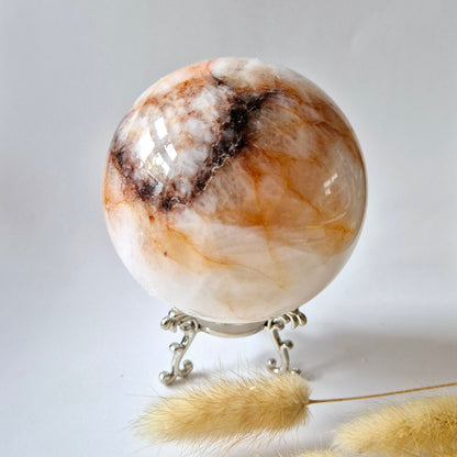 XL Fire Quartz Kristallen Bol – 88 mm (935g)| Energieversterkende Edelsteen voor Kracht en Focus