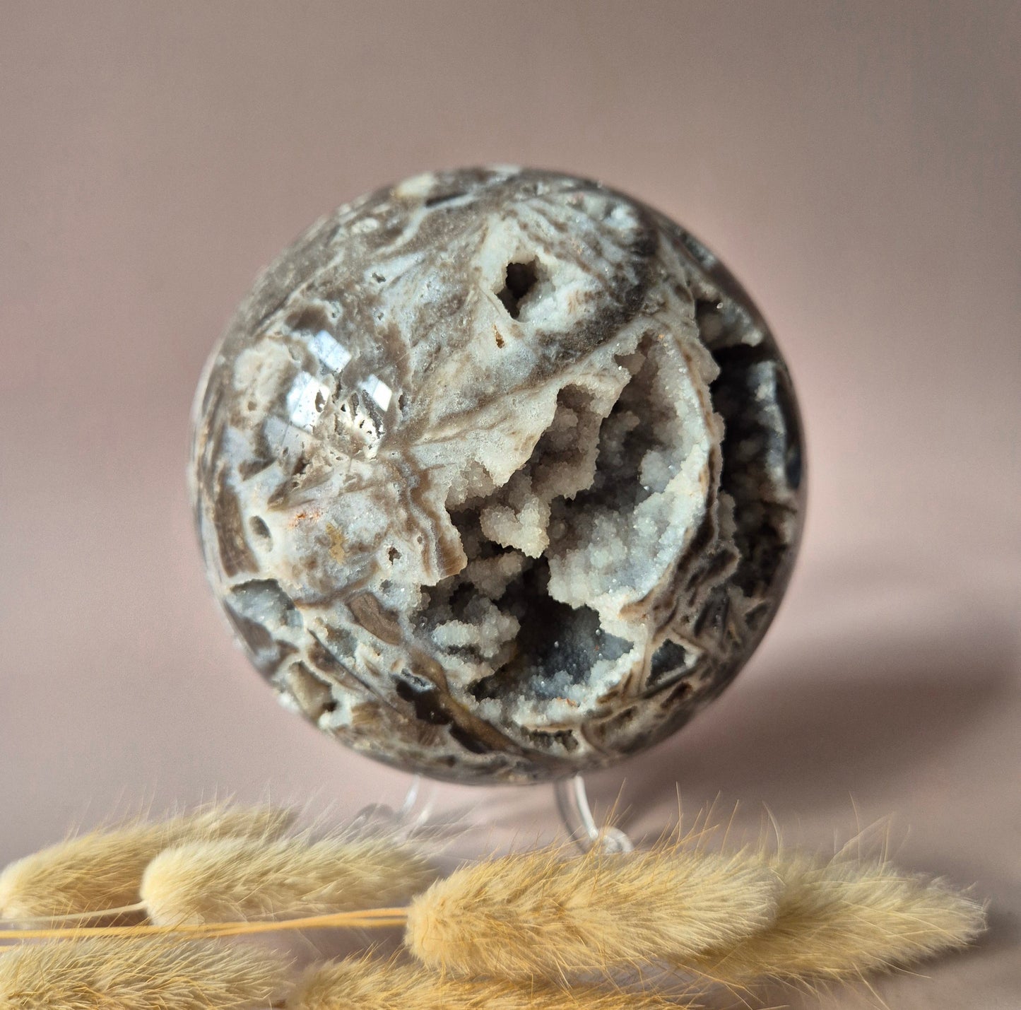 XXL Sphalerite Druzy Edelsteen Bol – 110 mm (1633g) Aardende Steen voor Bescherming en Kracht