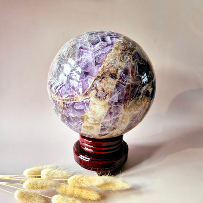 XXL Dream Amethist Edelsteen Bol – 180 mm | Krachtige Spirituele Edelsteen voor Rust en Intuïtie Statement Piece (kopie)