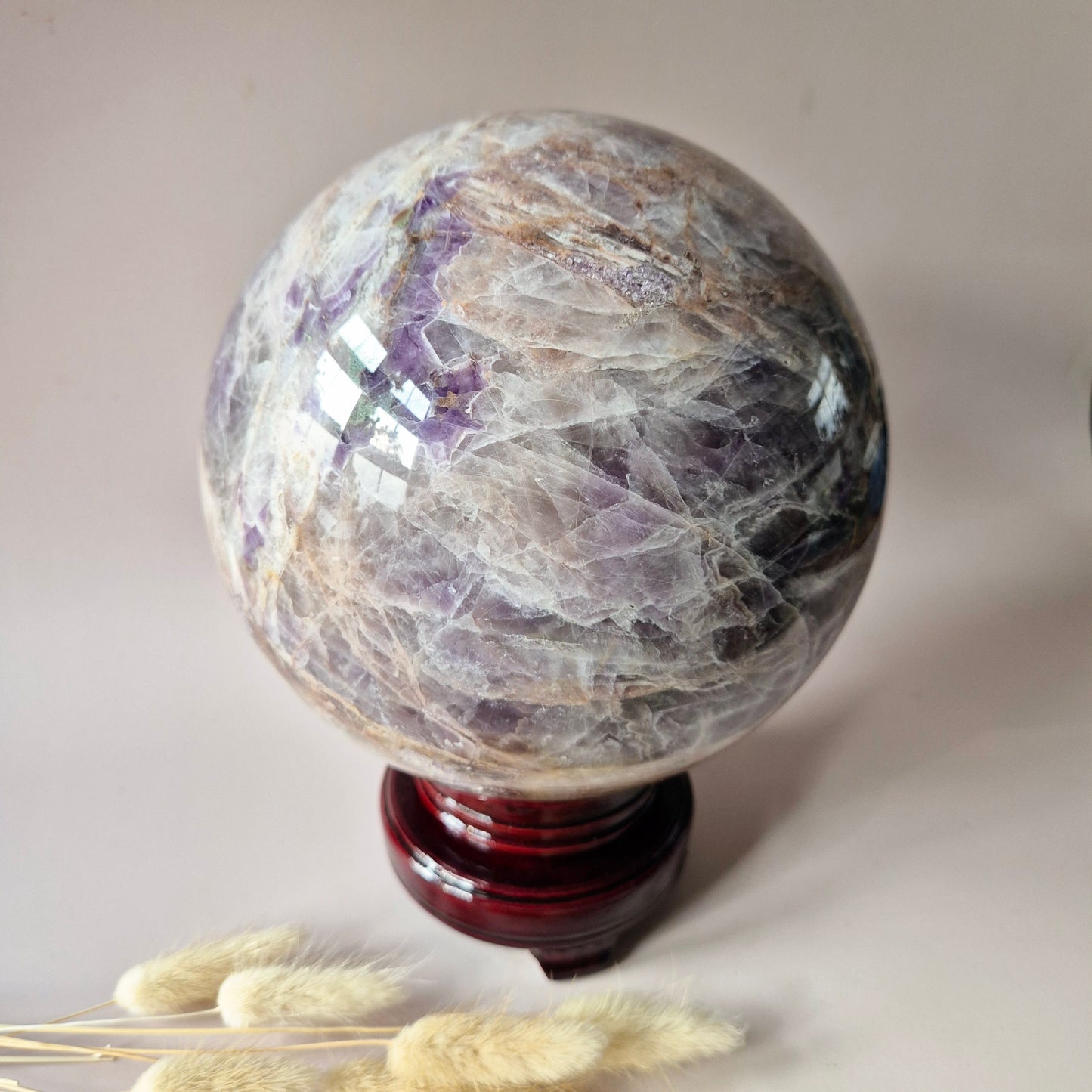 XXL Dream Amethist Edelsteen Bol – 180 mm | Krachtige Spirituele Edelsteen voor Rust en Intuïtie Statement Piece (kopie)