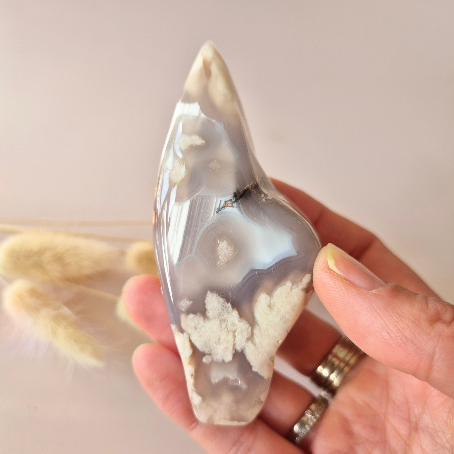 Edelsteen Druzy Pink Amethist flame 89g (Roze Amethist)