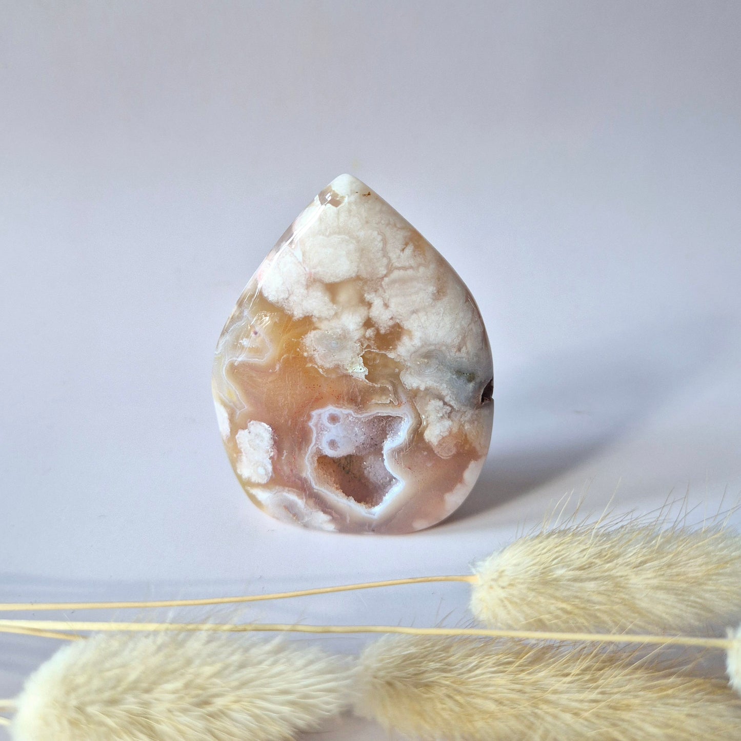 Edelsteen Druzy Pink Amethist flame 123g (Roze Amethist)