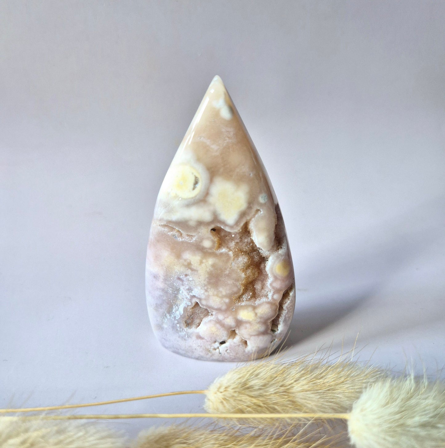 Edelsteen Druzy Pink Amethist flame 157g (Roze Amethist)