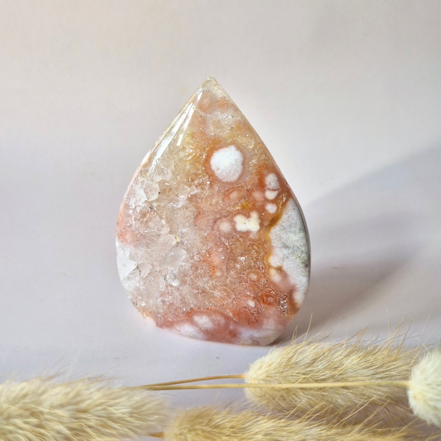 Edelsteen Druzy Pink Amethist flame 114g (Roze Amethist)