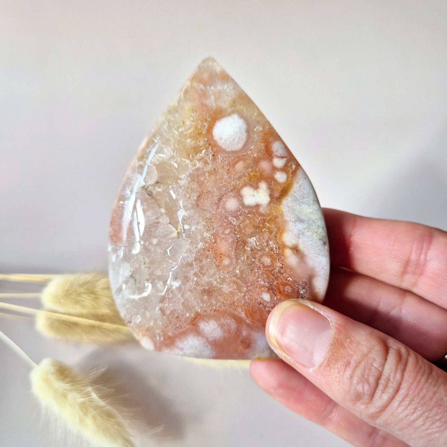 Edelsteen Druzy Pink Amethist flame 114g (Roze Amethist)