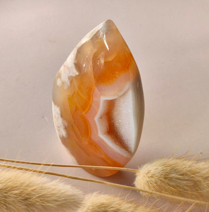 Edelsteen Druzy Pink Amethist flame 72g (Roze Amethist)