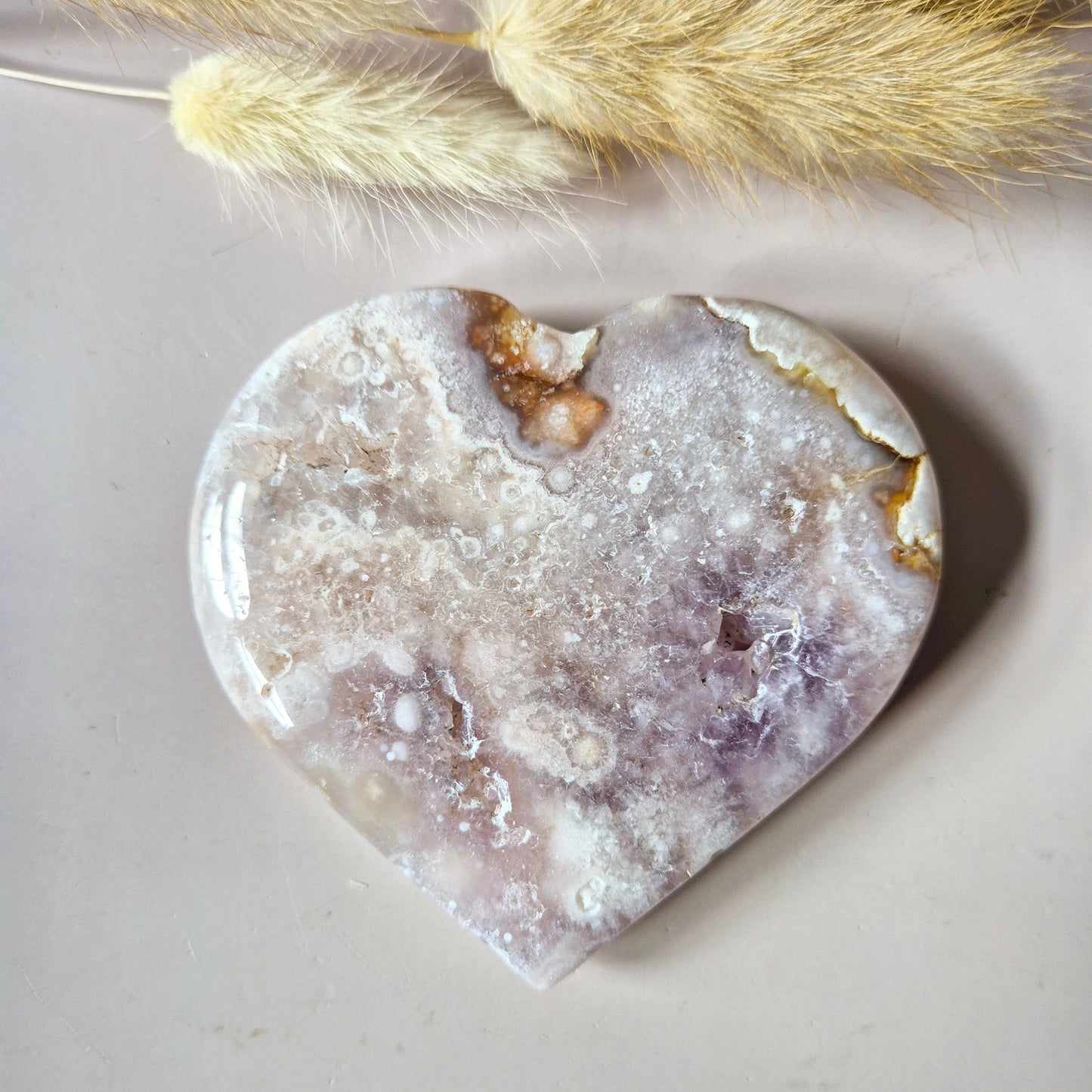 Edelsteen Druzy Pink Amethist Hart 172g (Roze Amethist)