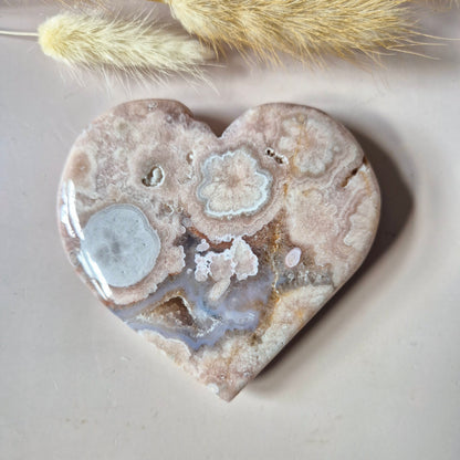 Edelsteen Druzy Pink Amethist Hart 168g (Roze Amethist)