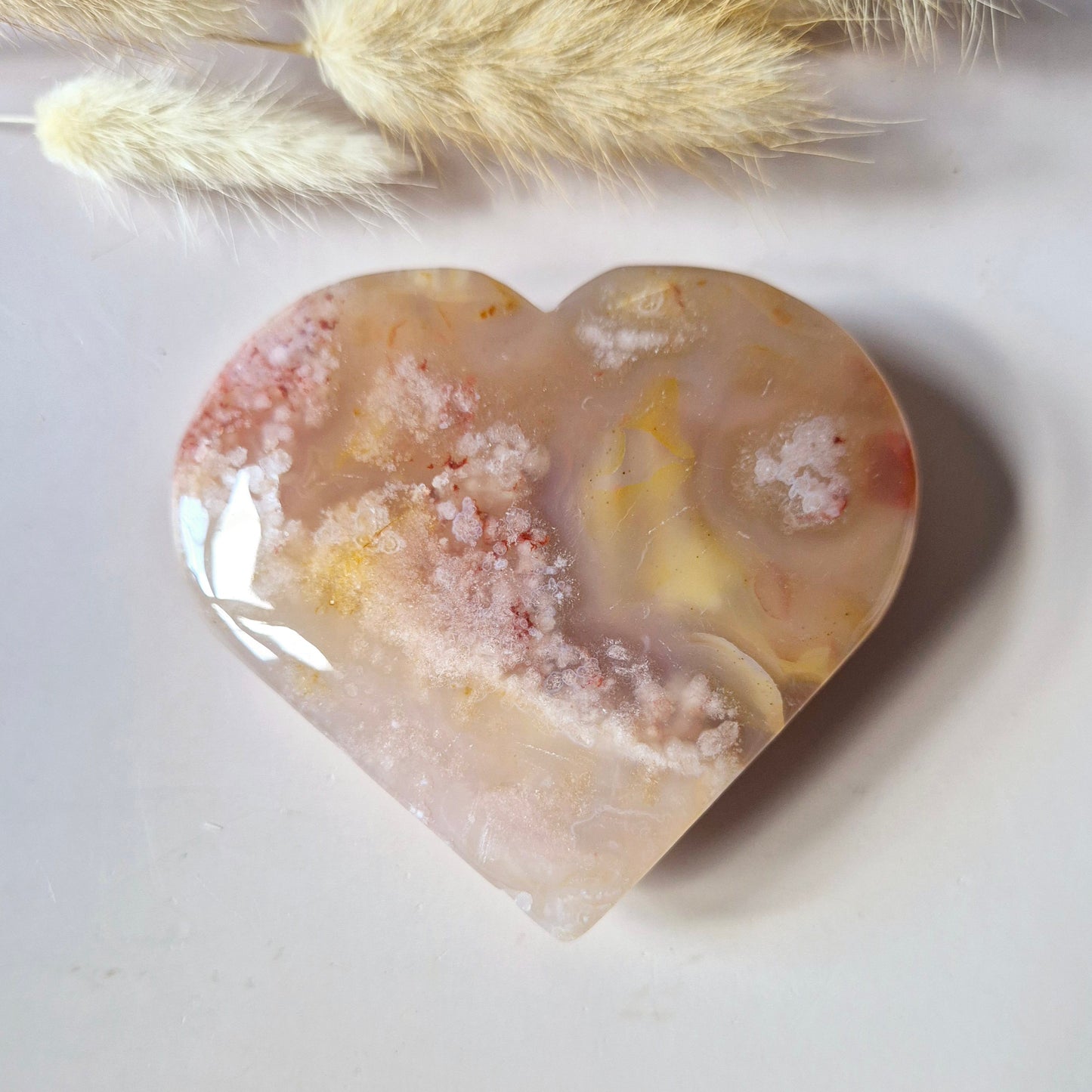 Edelsteen Druzy Pink Amethist Hart 250g (Roze Amethist)