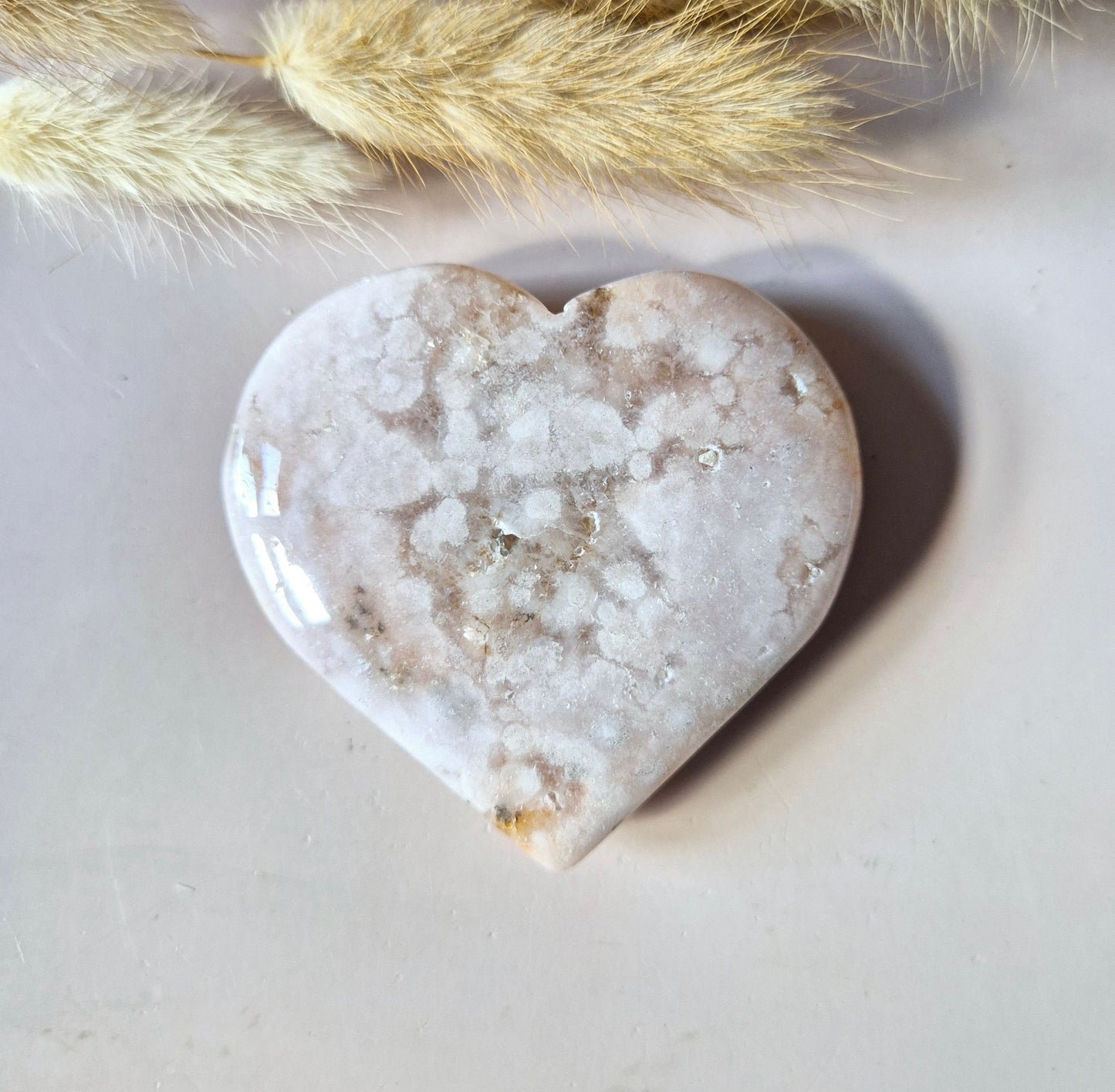 Edelsteen Druzy Pink Amethist Hart 135g (Roze Amethist)