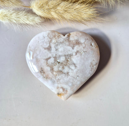 Edelsteen Druzy Pink Amethist Hart 135g (Roze Amethist)