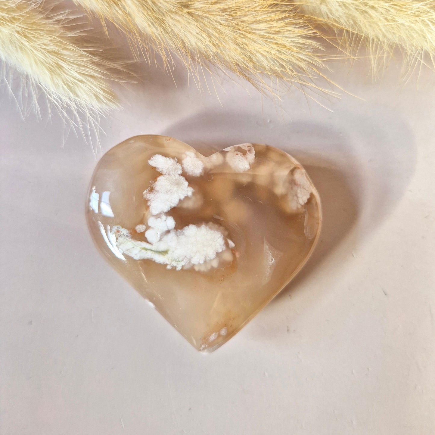 Edelsteen Druzy Pink Amethist Hart 64g (Roze Amethist)