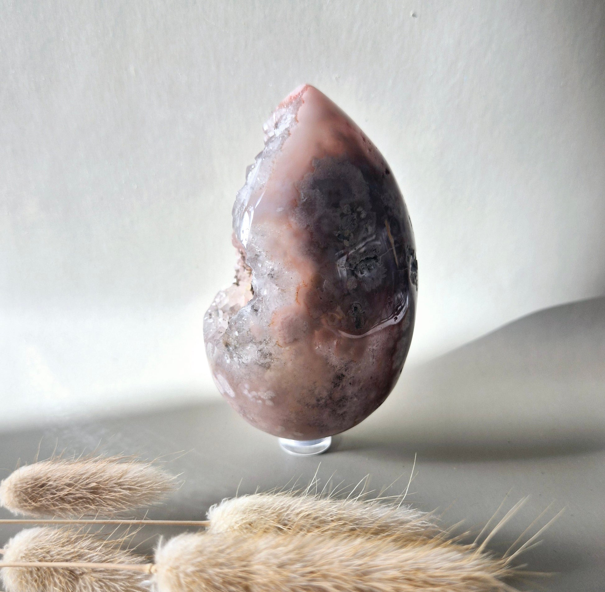 Pink Amethist ei 336 gram met druzy – roze kristal voor liefde, heling en rust – Moonlight Gemstones