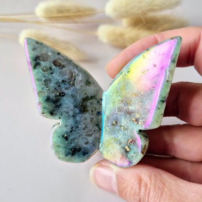 Edelsteen Angel Aura Vlinder  6x5 cm – Kiwi stone