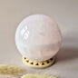 XL Pink Calcite Kristallen Bol 78mm  – (651gram) Statement piece Roze Calciet UV reactief Sphere