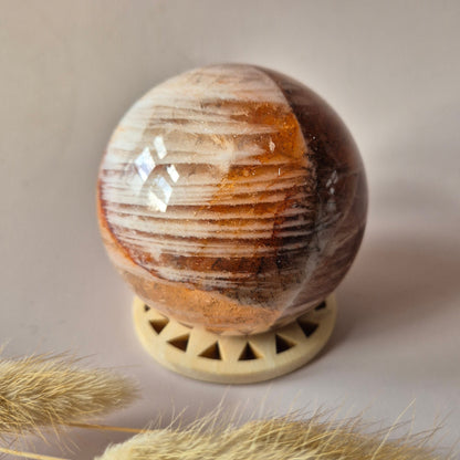 XL Fire Quartz Kristallen Bol – 70 mm (468g)| Energieversterkende Edelsteen voor Kracht en Focus