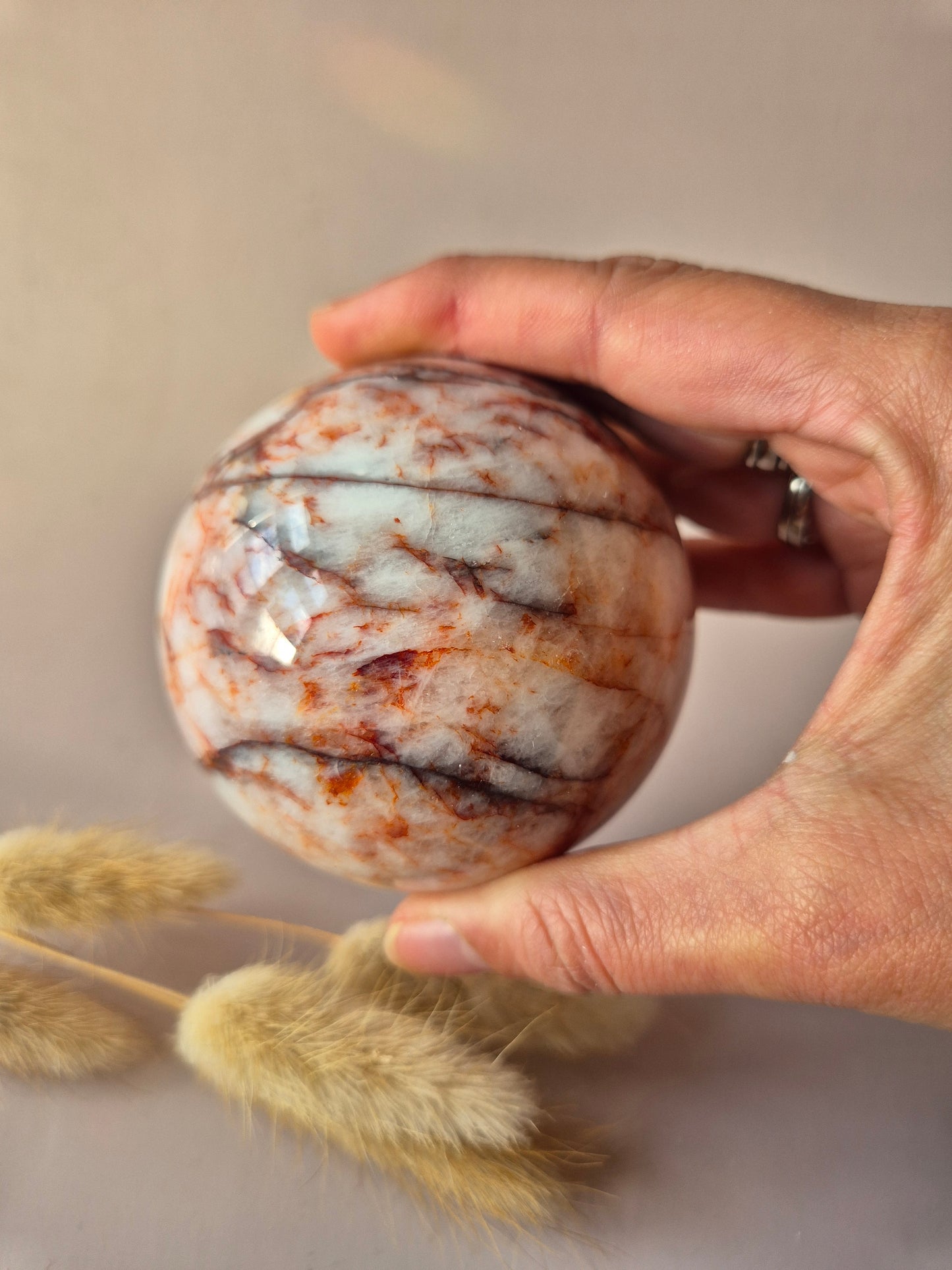 XL Fire Quartz Kristallen Bol – 73 mm (527g)| Energieversterkende Edelsteen voor Kracht en Focus (kopie)