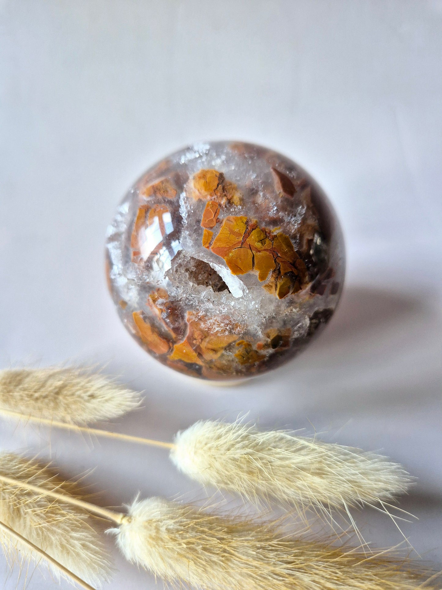 Edelsteen Druzy Agaat Bol – Harmonie, Rust & Positieve Energie (282g) Sphere