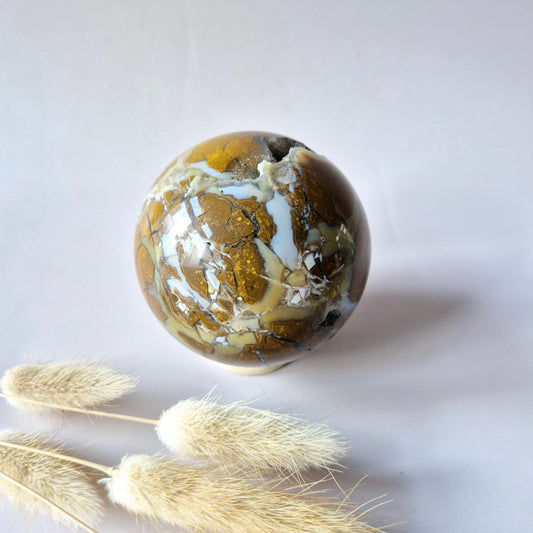 Edelsteen Druzy Agaat Bol – Harmonie, Rust & Positieve Energie (502g) Sphere