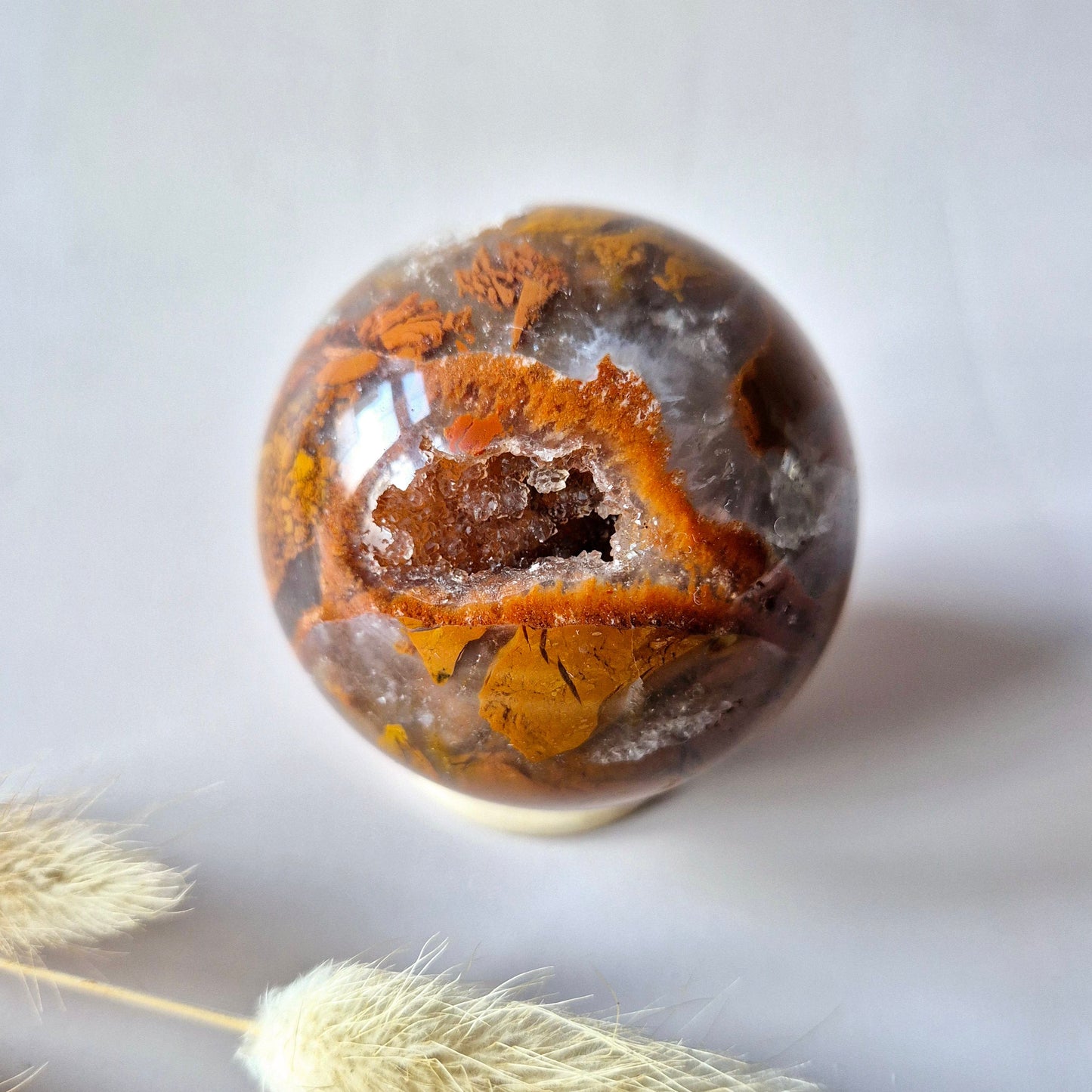 Edelsteen Druzy Agaat Bol – Harmonie, Rust & Positieve Energie (278g) Sphere