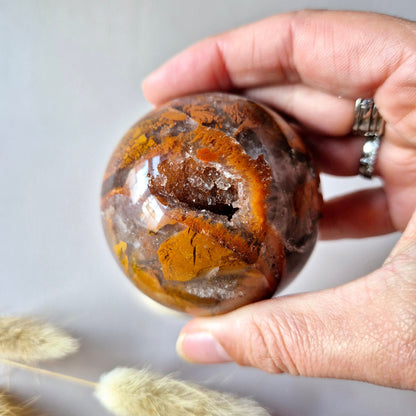 Edelsteen Druzy Agaat Bol – Harmonie, Rust & Positieve Energie (278g) Sphere