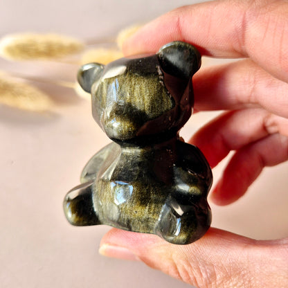 Edelsteen Crystal Carving Beer – Golden Obsidian