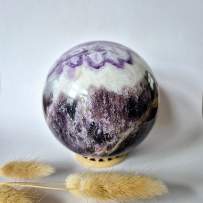 Kristall Edelstein Kugel Moosachat Druzy Kugel 90mm 971g