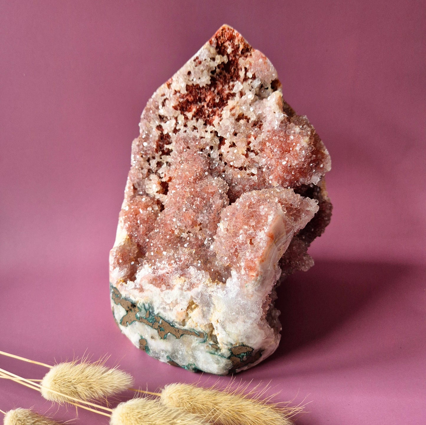 XXL Edelsteen Druzy Pink Amethist Geode van 2,5kg Freeform – Hoge Kwaliteit