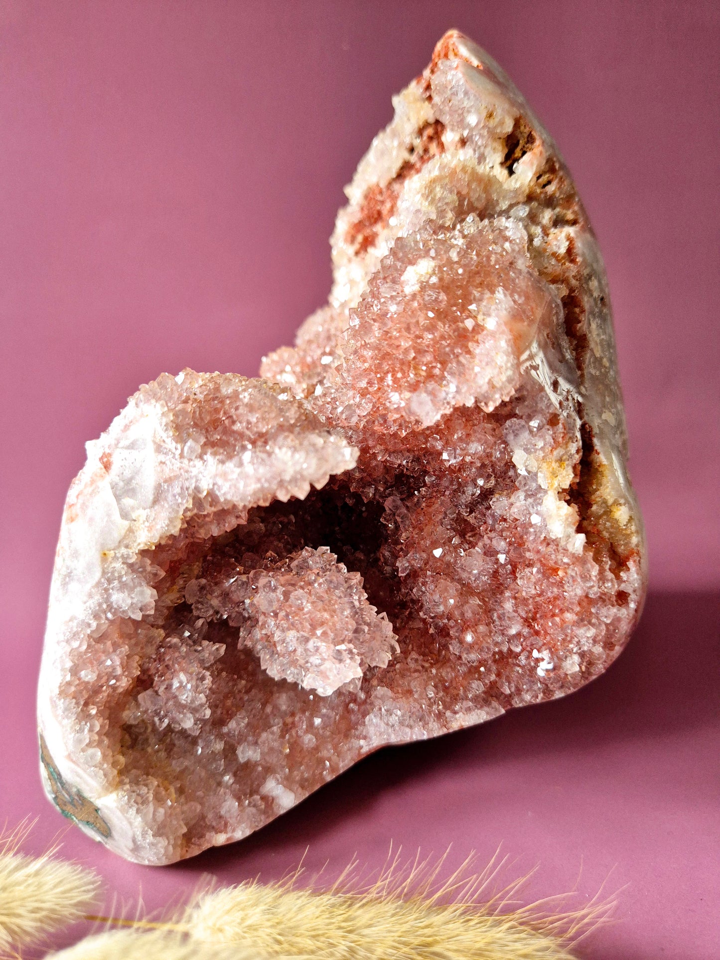 XXL Edelsteen Druzy Pink Amethist Geode van 2,5kg Freeform – Hoge Kwaliteit