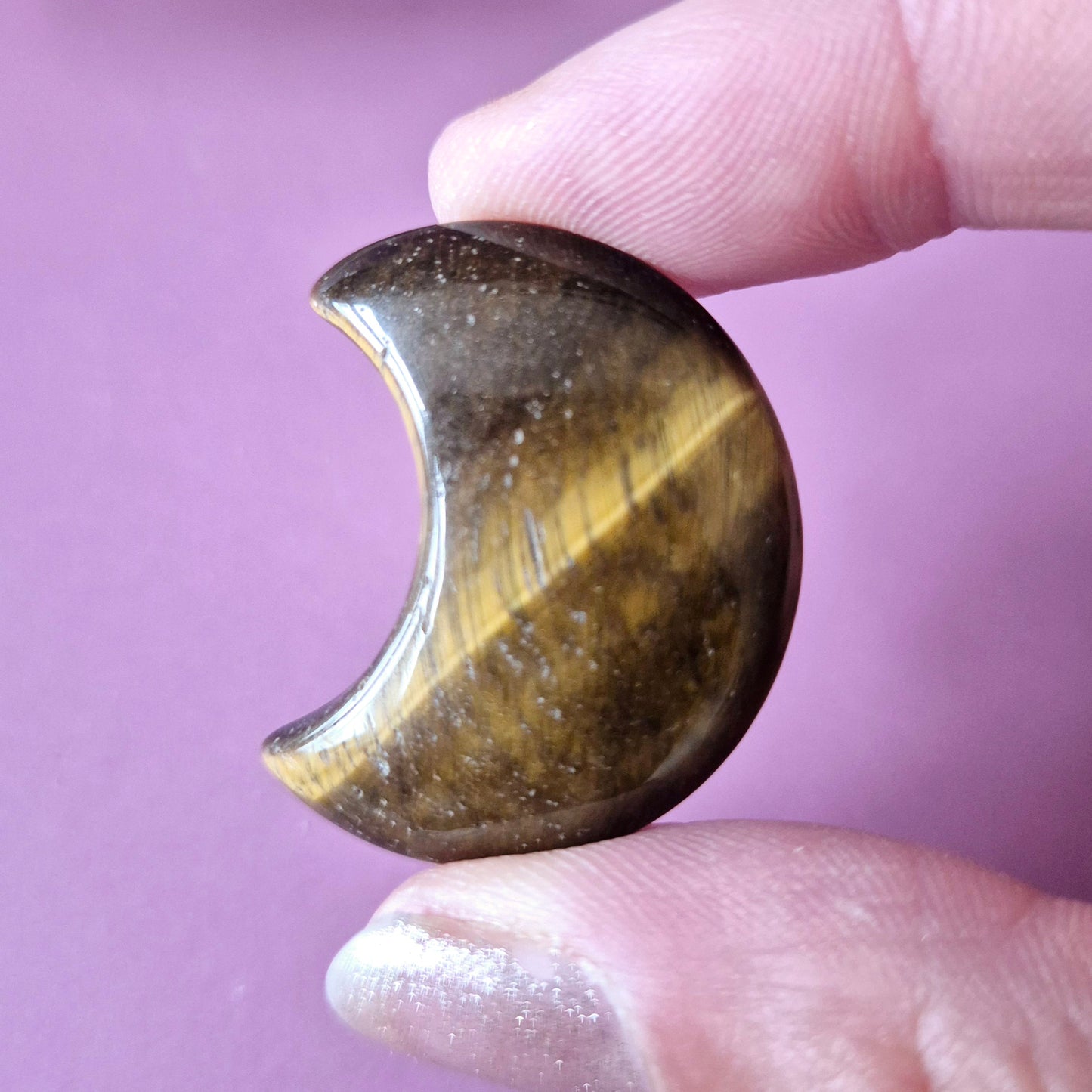 Grauer Seidenachat Palmstein Herz 5cm – Handstein Sorgenstein