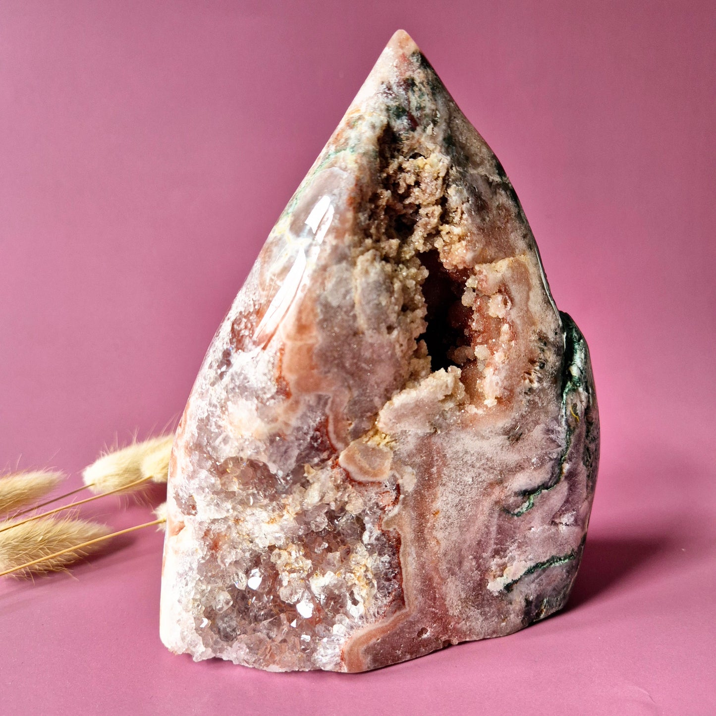 XXL Edelsteen Druzy Pink Amethist Geode van 2,5kg Freeform – Hoge Kwaliteit