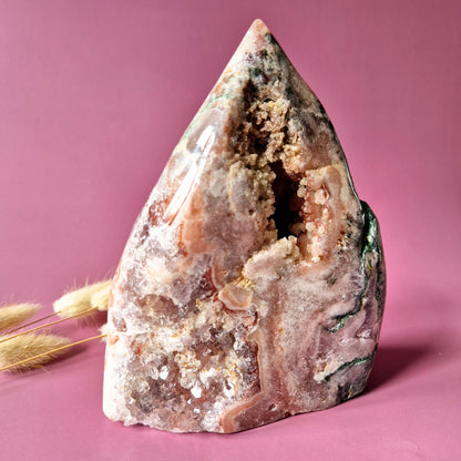 XXL Edelsteen Druzy Pink Amethist Geode van 2,5kg Freeform – Hoge Kwaliteit