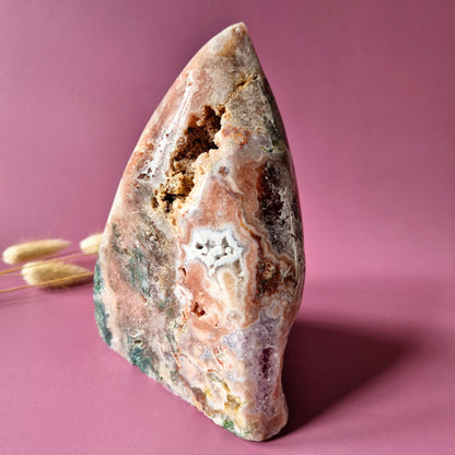 XXL Edelsteen Druzy Pink Amethist Geode van 2,5kg Freeform – Hoge Kwaliteit