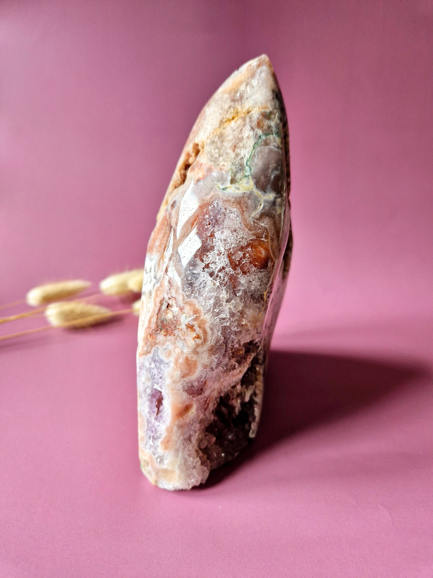 XXL Edelsteen Druzy Pink Amethist Geode van 2,5kg Freeform – Hoge Kwaliteit