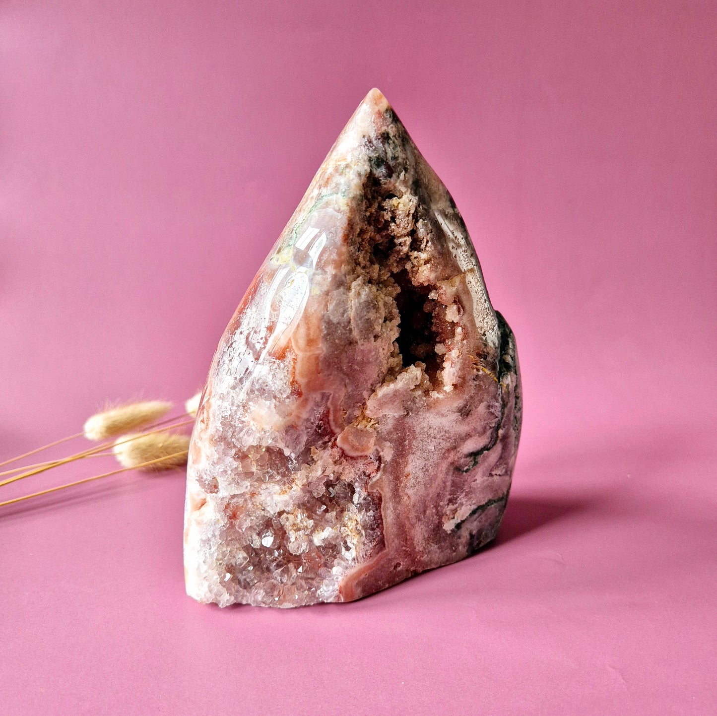 XXL Edelsteen Druzy Pink Amethist Geode van 2,5kg Freeform – Hoge Kwaliteit