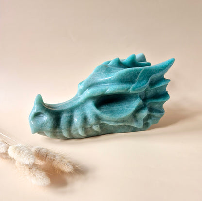 XL Edelsteinschädel Moosachatschädel Nr. 8 - 10cm 600 Gramm Schädel