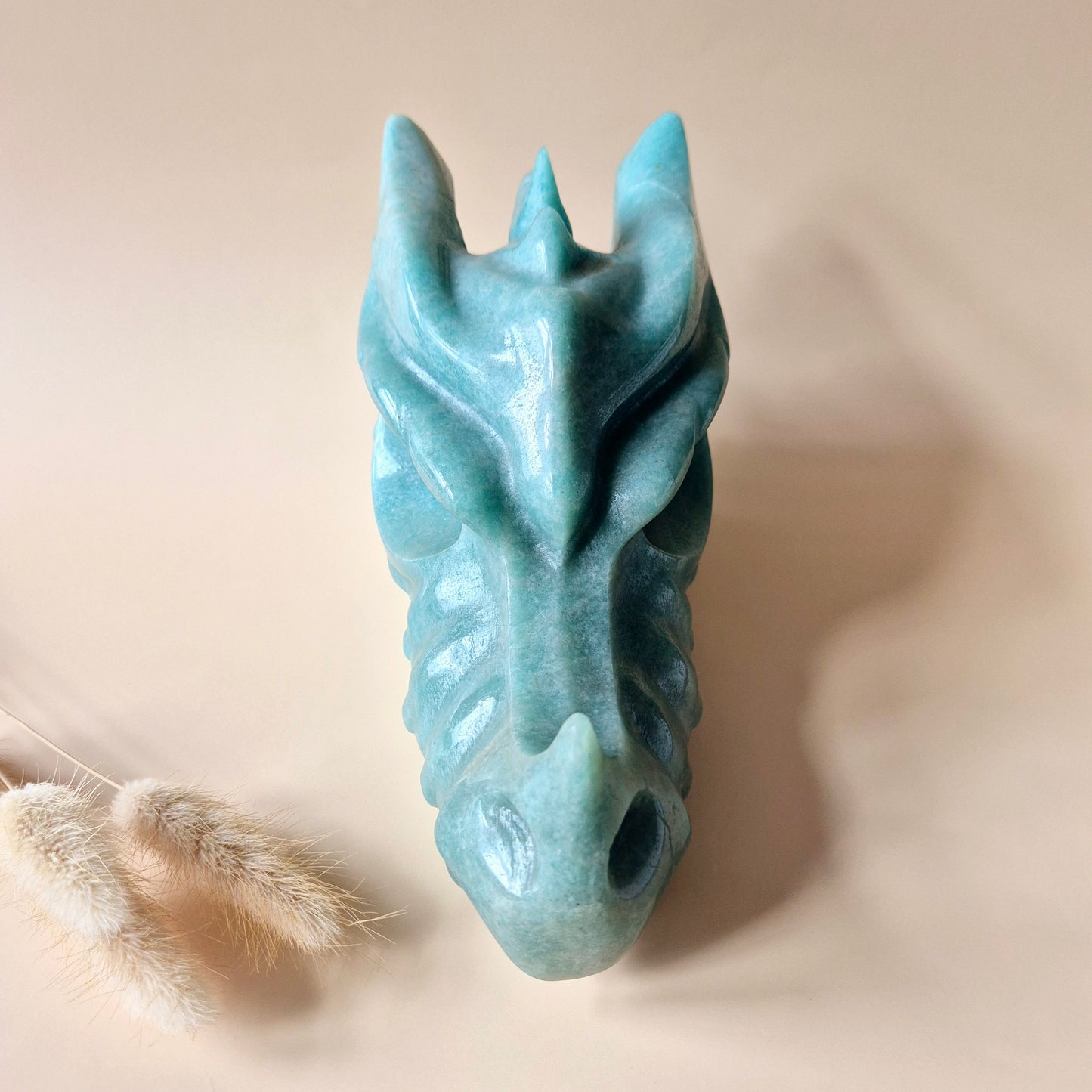 XL Edelsteinschädel Moosachatschädel Nr. 8 - 10cm 600 Gramm Schädel