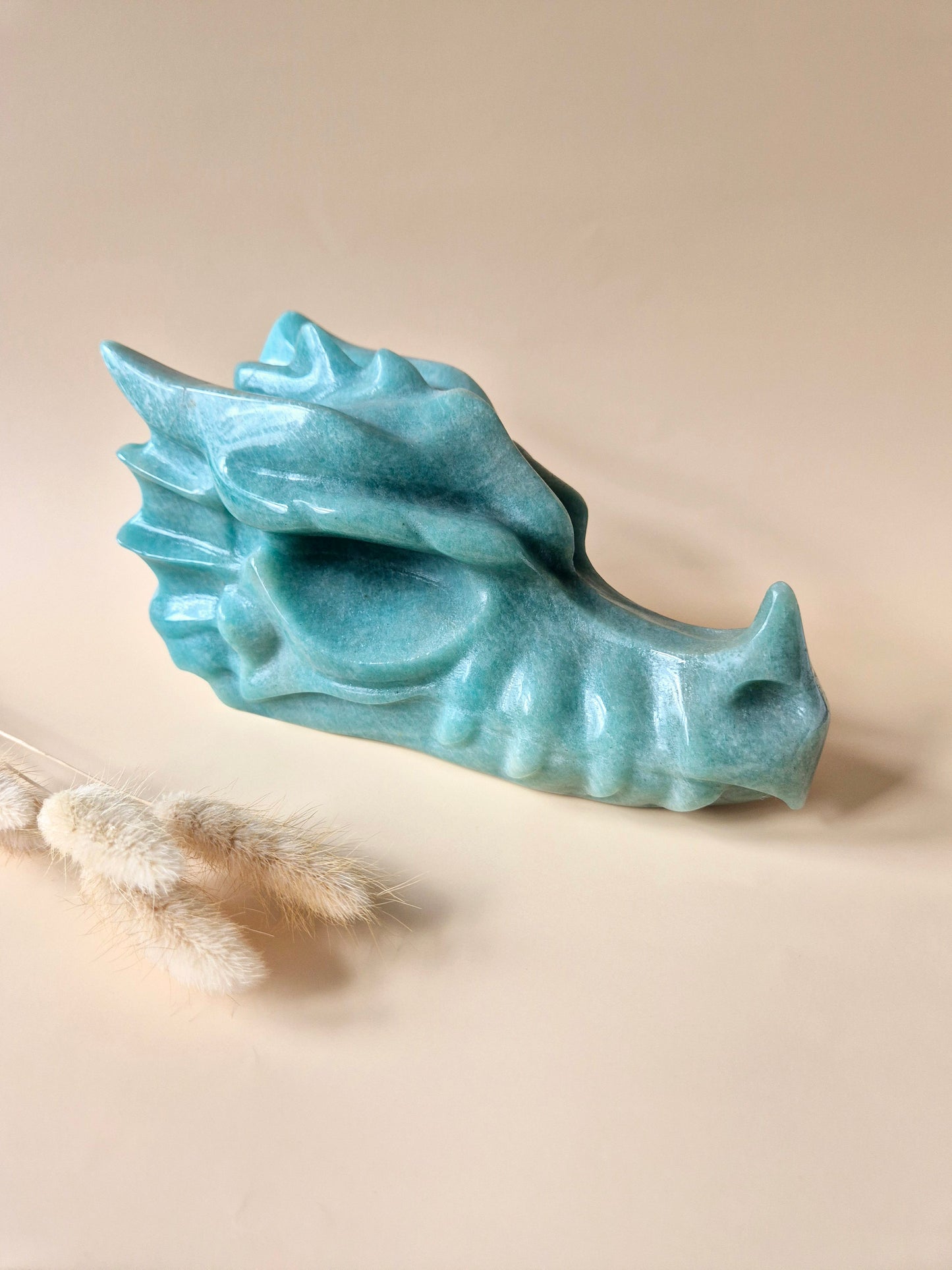 XL Edelsteinschädel Moosachatschädel Nr. 8 - 10cm 600 Gramm Schädel