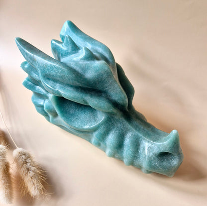 XL Edelsteinschädel Moosachatschädel Nr. 8 - 10cm 600 Gramm Schädel