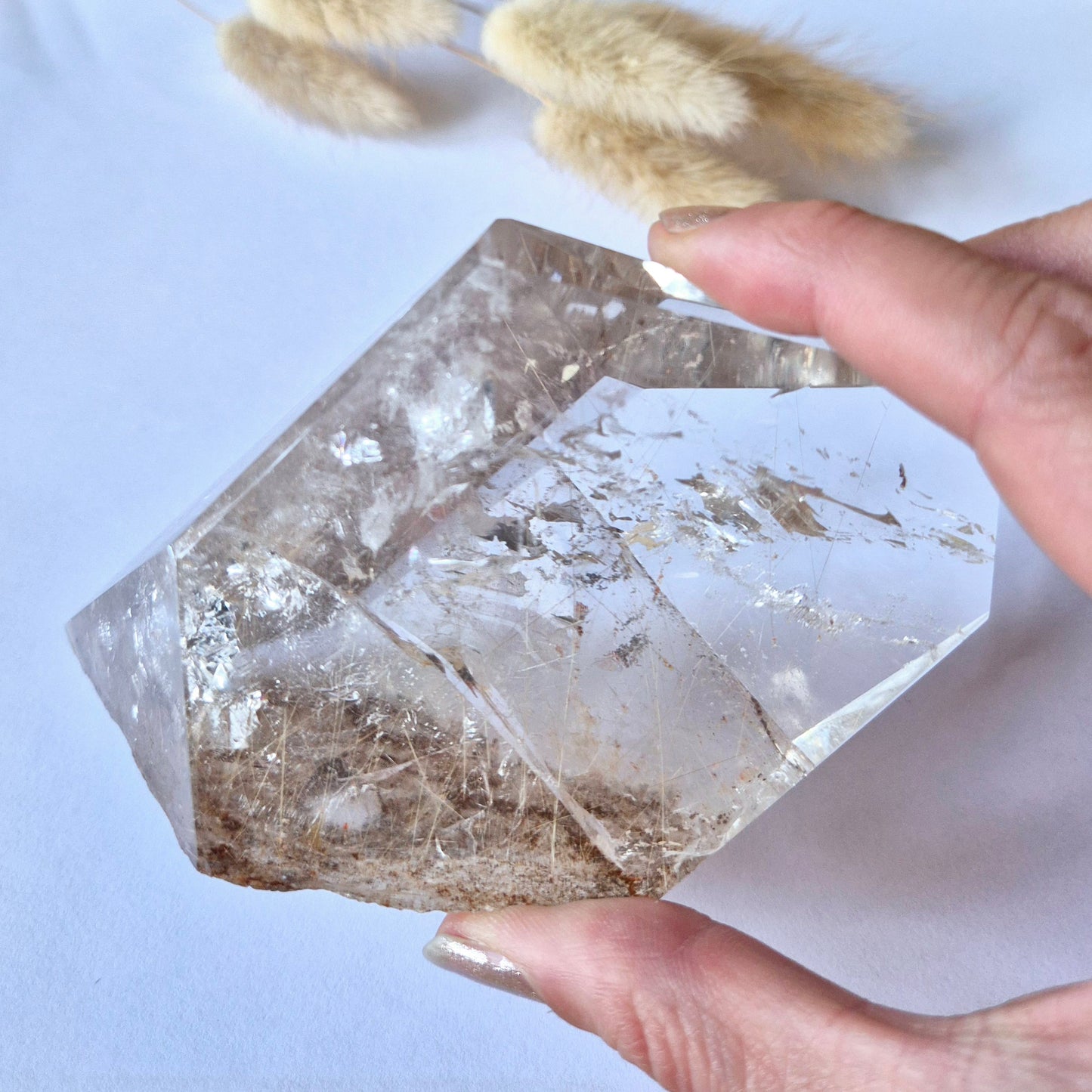 Zeldzame Golden Rutile Quartz Freeform Punt ±350 g